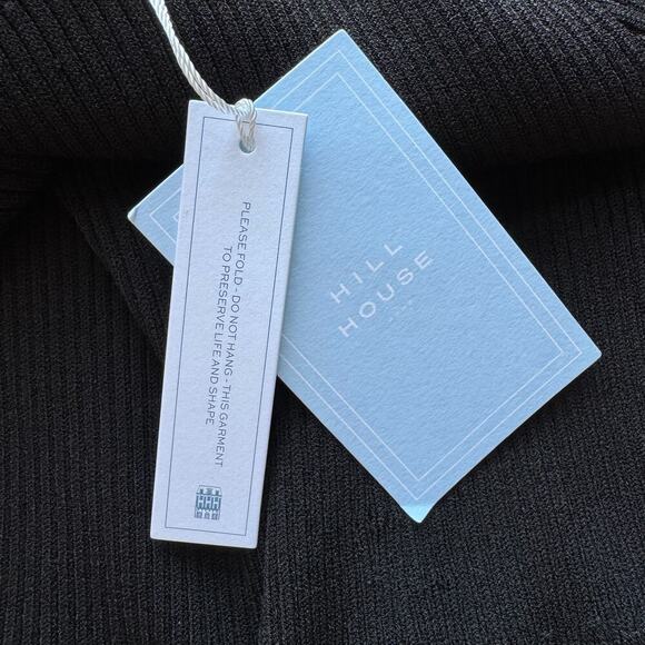 NWT HILL HOUSE Persephone Dress in Black Maxi Dress with Balloon Sleeves - Picture 10 of 12